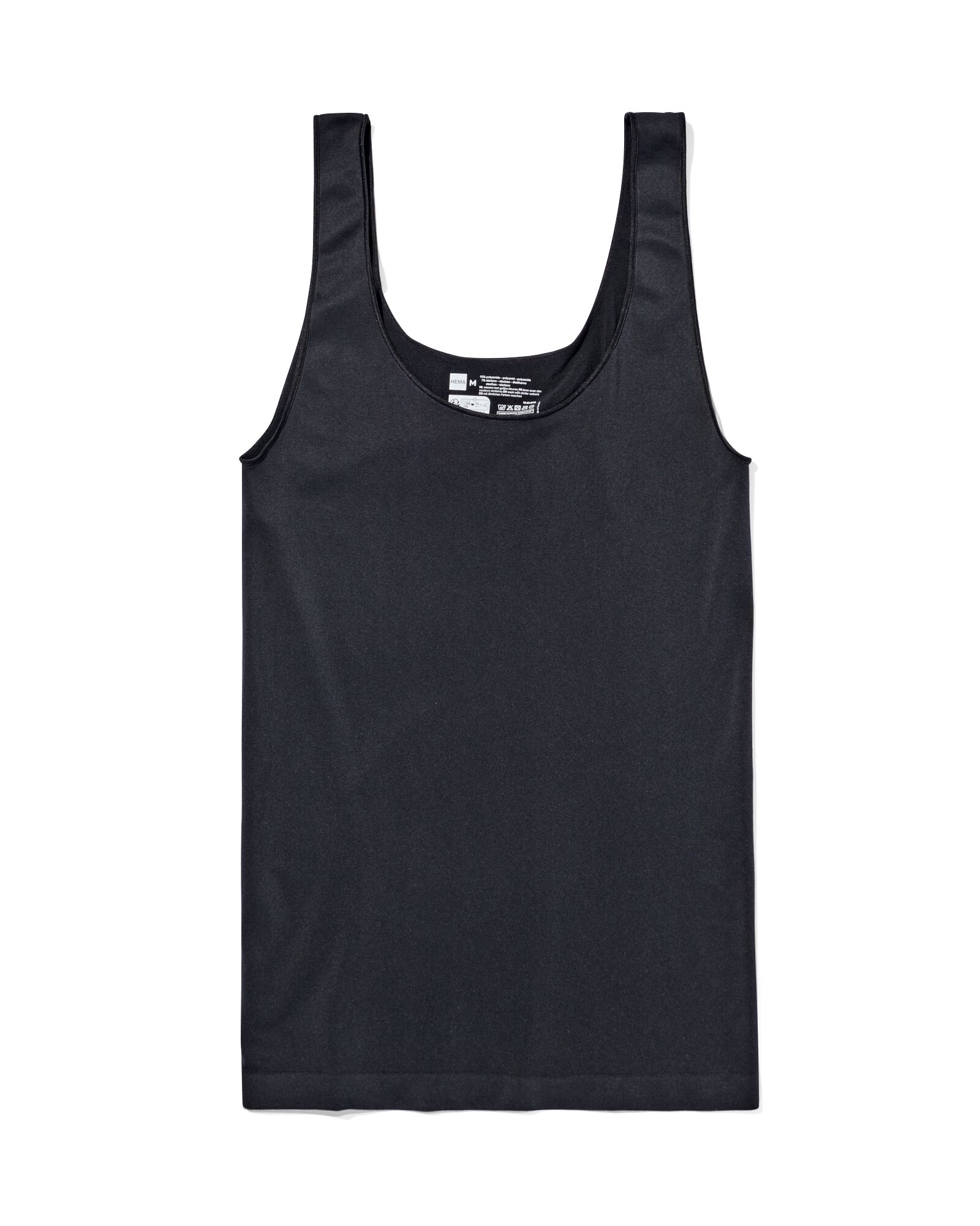 débardeur femme sans coutures microfibre noir noir - 1000002077 - HEMA