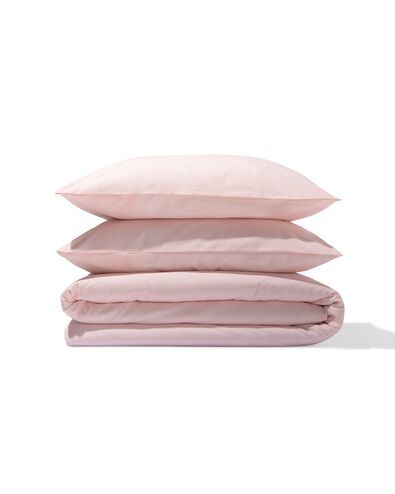 housse de couette 200x200/220 coton doux rose clair - 5750174 - HEMA