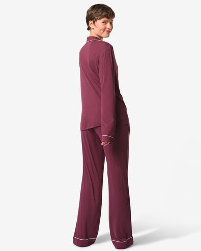 pyjama femme bordeaux - 23401405BURGUNDYRED - HEMA