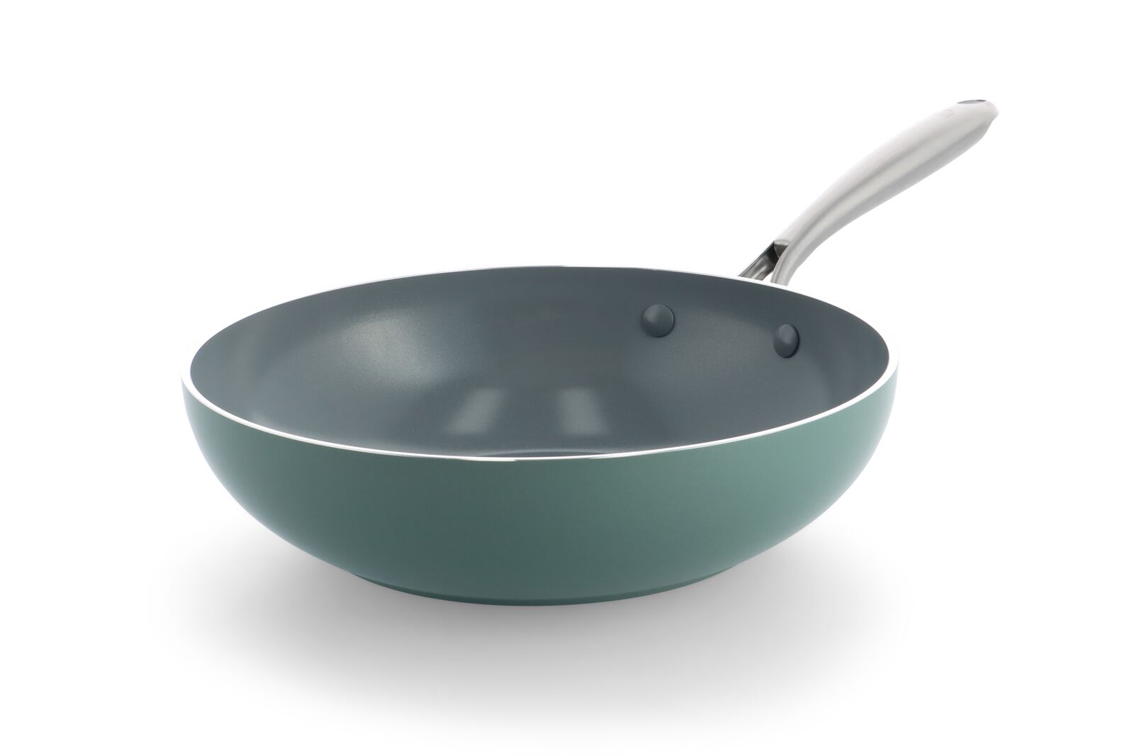 wok BK pan &Oslash;28 cm c&eacute;ramique sans PFAS vert - 80190230 - HEMA