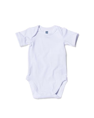 body &ndash; coton biologique stretch - 2 pi&egrave;ces blanc blanc - 1000005201 - HEMA