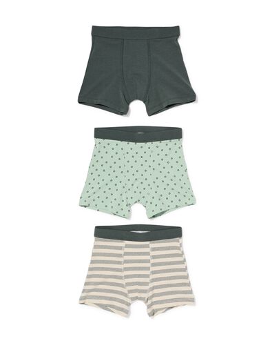 Kinder-Boxershorts aus Baumwollstretch, getupft &ndash; 3 St&uuml;ck hellgr&uuml;n hellgr&uuml;n - 19290070LIGHTGREEN - HEMA