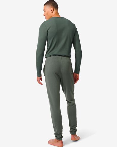 pantalon lounge homme avec bambou vert XL - 23632744 - HEMA