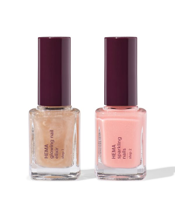 nagelset glow 2-delig - 11240316 - HEMA