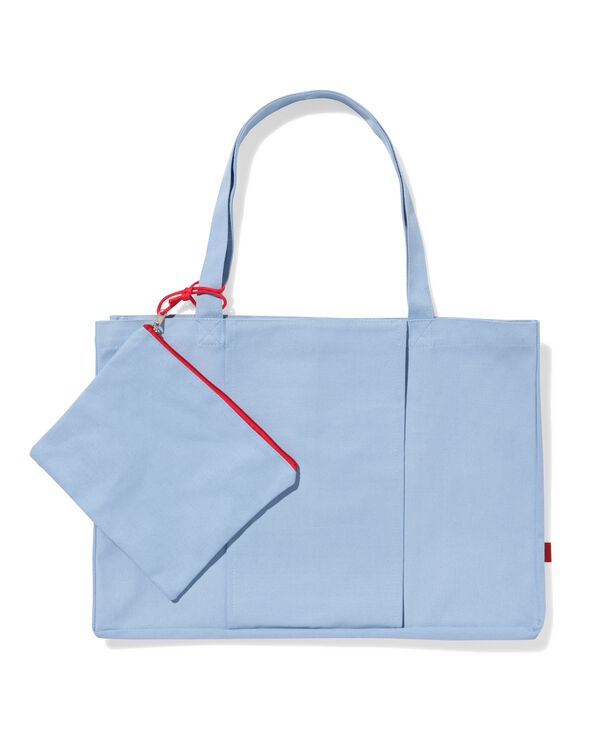 sac de plage bleu clair - 41830309 - HEMA