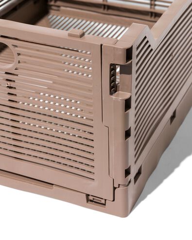 Buchstabentafel-Klappkiste, M, recycelt, taupe - 39812114 - HEMA