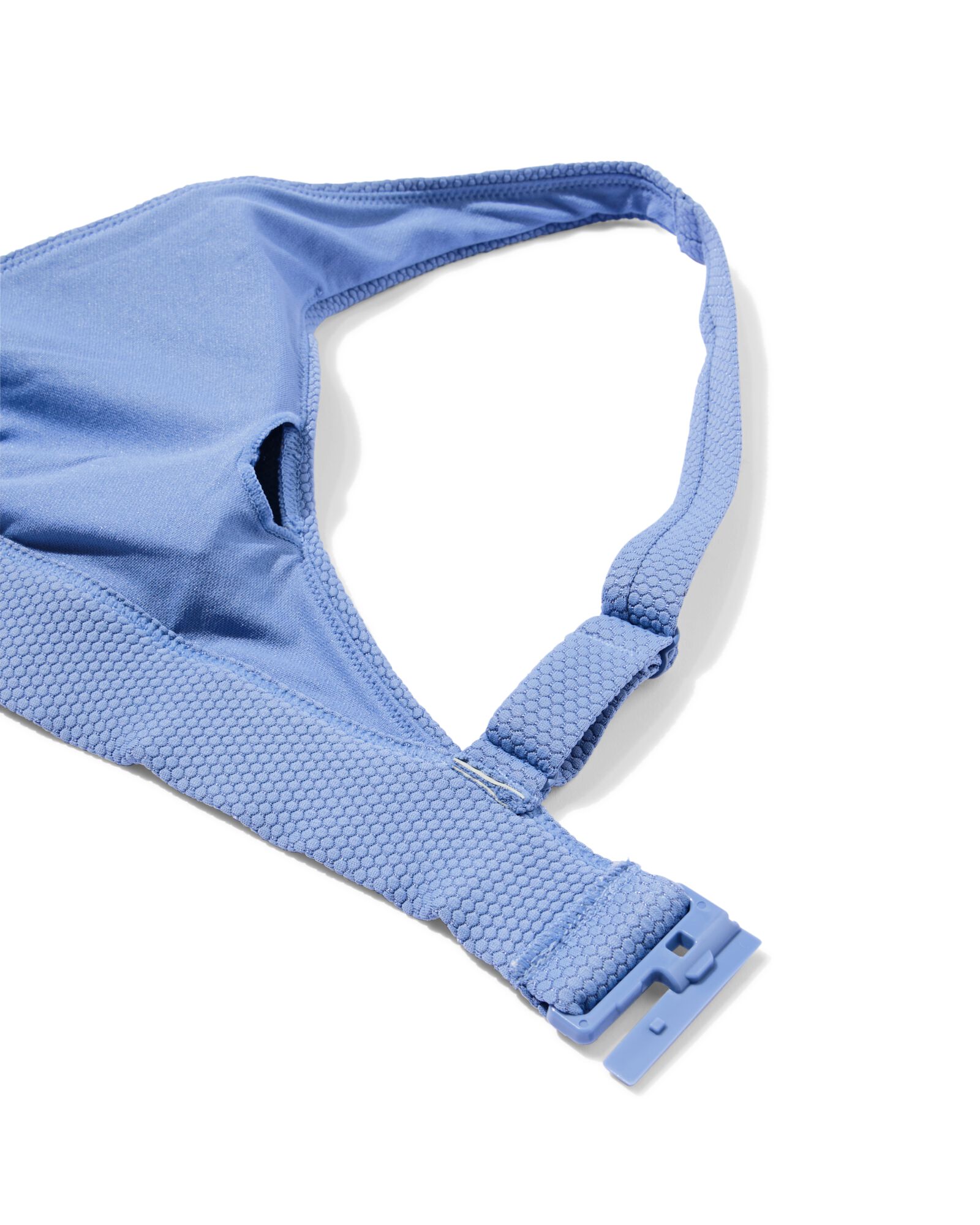 damesbikinitop Liv triangel structuur lichtblauw lichtblauw - 22360400LIGHTBLUE - HEMA