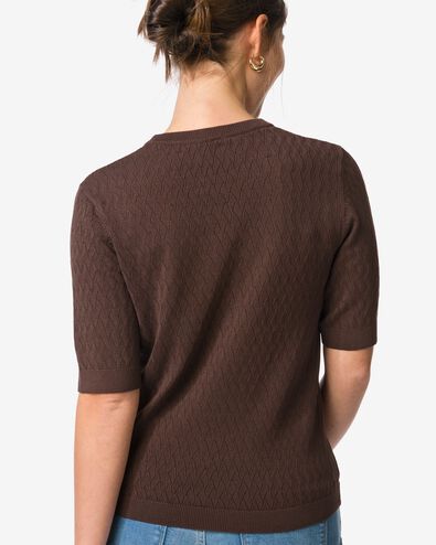 pull femme Fally maille fine marron - 36207850BROWN - HEMA