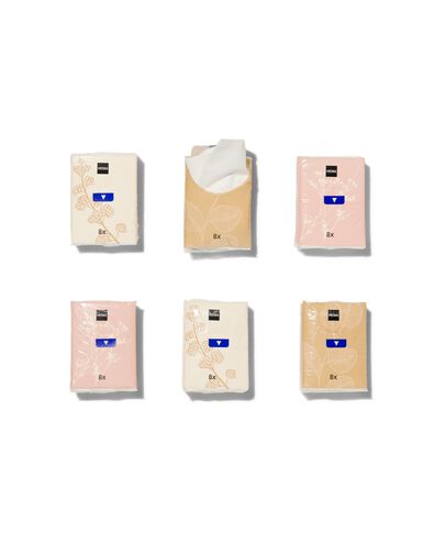 6 x 8 Mini-Taschent&uuml;cher, vierlagig - 11511114 - HEMA