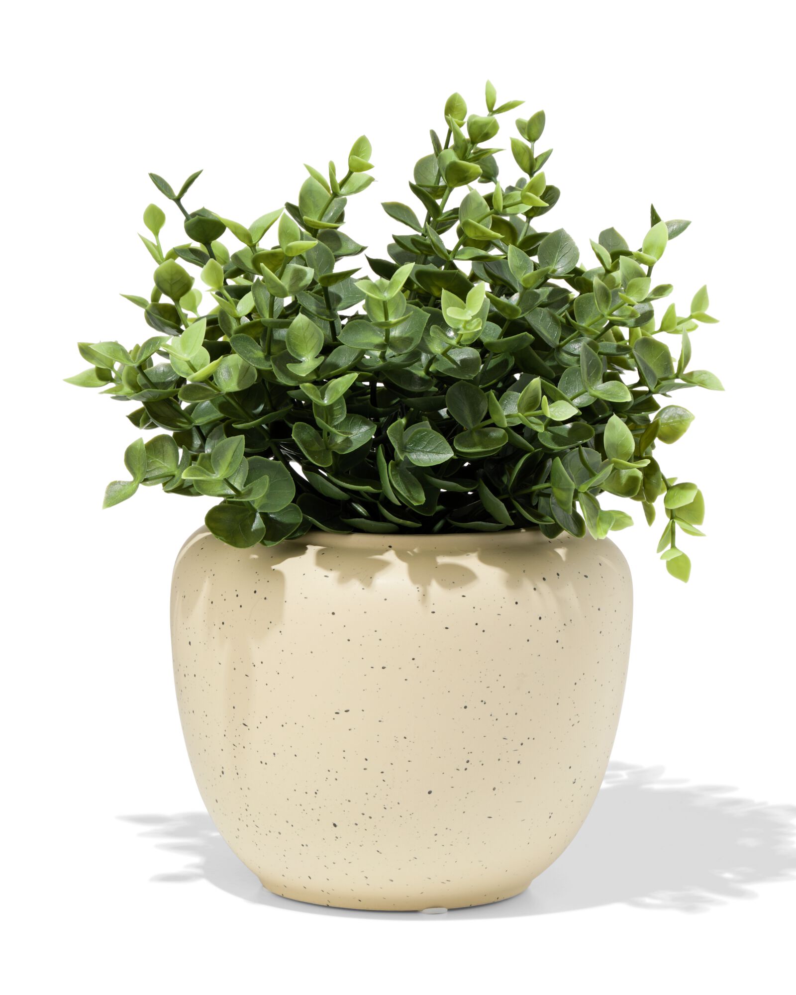 bloempot ⌀16x13.4cm keramiek spikkels zand - 13325018 - HEMA