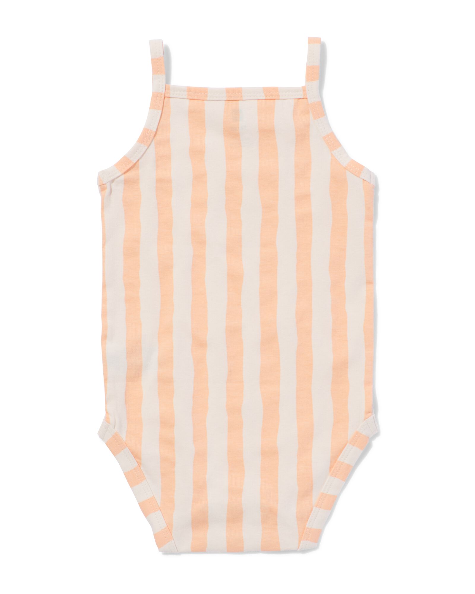 baby meegroei body strepen perzik perzik - 33303260PEACH - HEMA