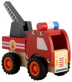 camion de pompiers en bois 13,7cm - 15130166 - HEMA