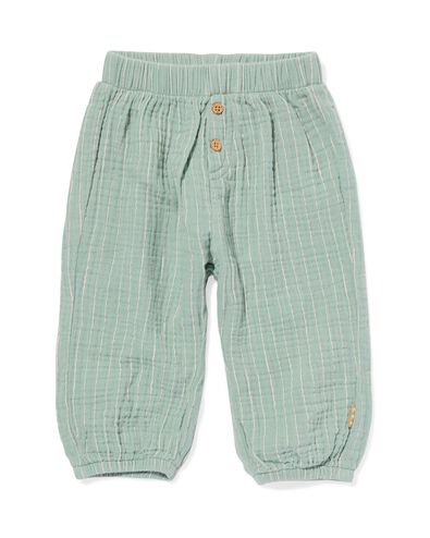 Newborn-Hose aus Musselin gr&uuml;n - 33419220GREEN - HEMA