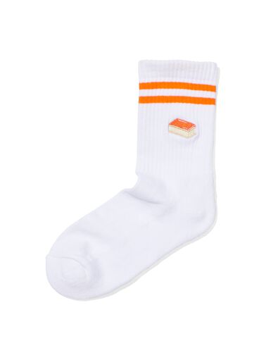 Socken, Cremeschnitte, orange weiß 35/38 - 4220561 - HEMA