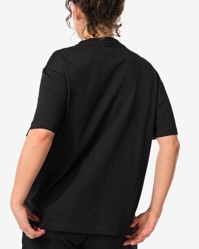 t-shirt femme Do noir noir - 36259550BLACK - HEMA