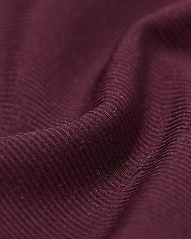 damessportshirt bordeauxrood bordeauxrood - 36000472BURGUNDYRED - HEMA