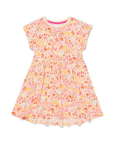 Kinderkleid in A-Linie, gebl&uuml;mt ecru ecru - 30865901ECRU - HEMA