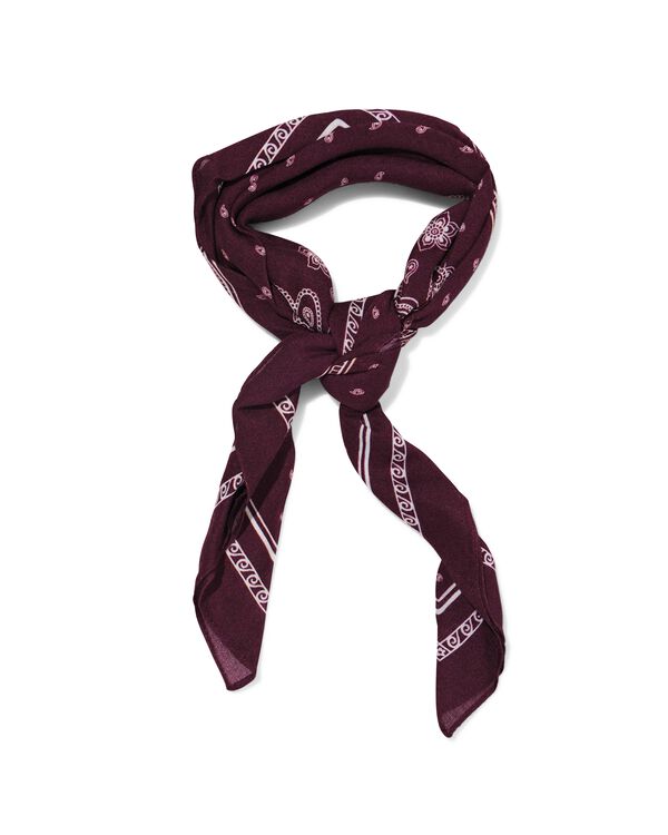 &eacute;charpe femme 60x60cm viscose cachemire rouge - 1760182 - HEMA