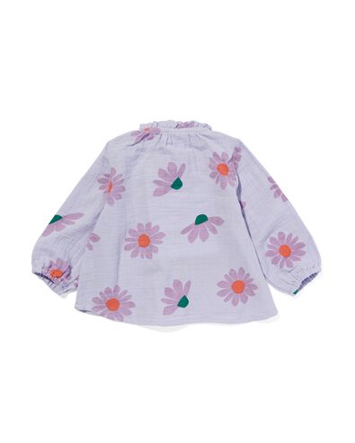 blouse bébé mousseline lilas 74 - 33035153 - HEMA