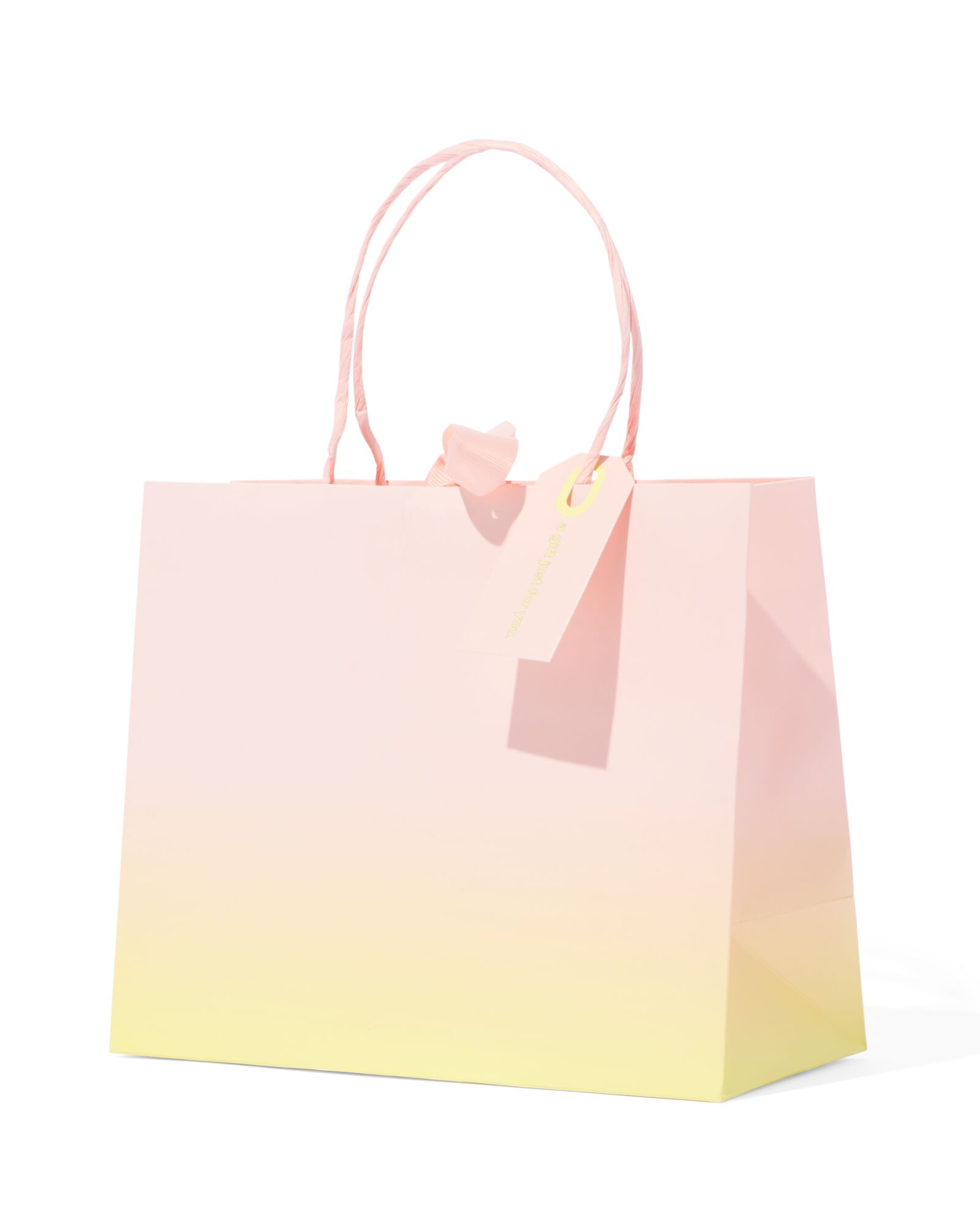 cadeautas perzik/geel - 60640118 - HEMA