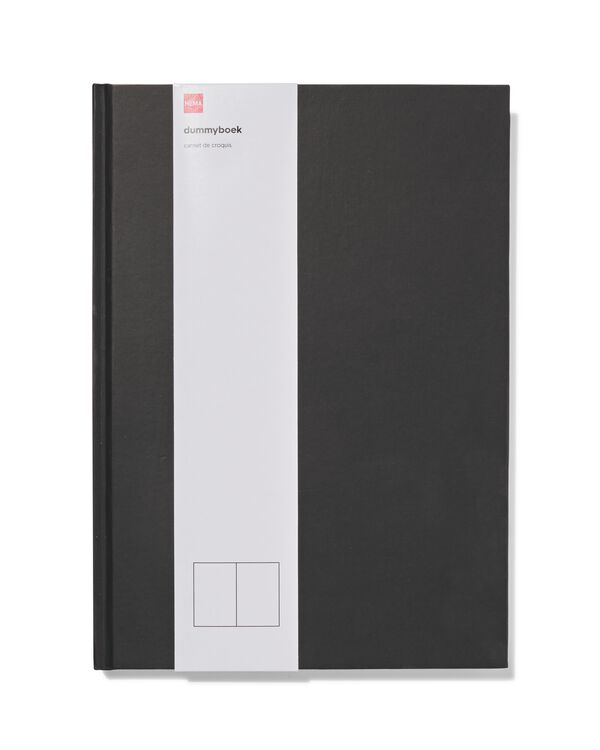 carnet vierge A4 noir - 14130023 - HEMA