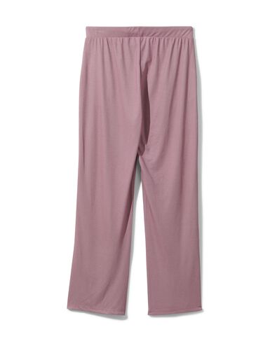 pantalon de pyjama femme avec viscose mauve L - 23400403 - HEMA