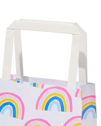 6er-Pack Geschenktaschen, Papier, 13 x 13 x 7 cm, Regenbogen - 14740062 - HEMA