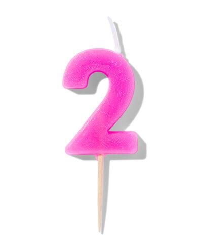 Bougie de g&acirc;teau chiffre 2 - 14250235 - HEMA
