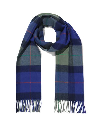 herensjaal ruiten blauw - 16500036 - HEMA