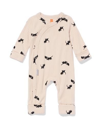 barboteuse &eacute;volutive nouveau-n&eacute; Takkie LENZING&trade; ECOVERO&trade; c&ocirc;tel&eacute;e &eacute;cru &eacute;cru - 33433120ECRU - HEMA