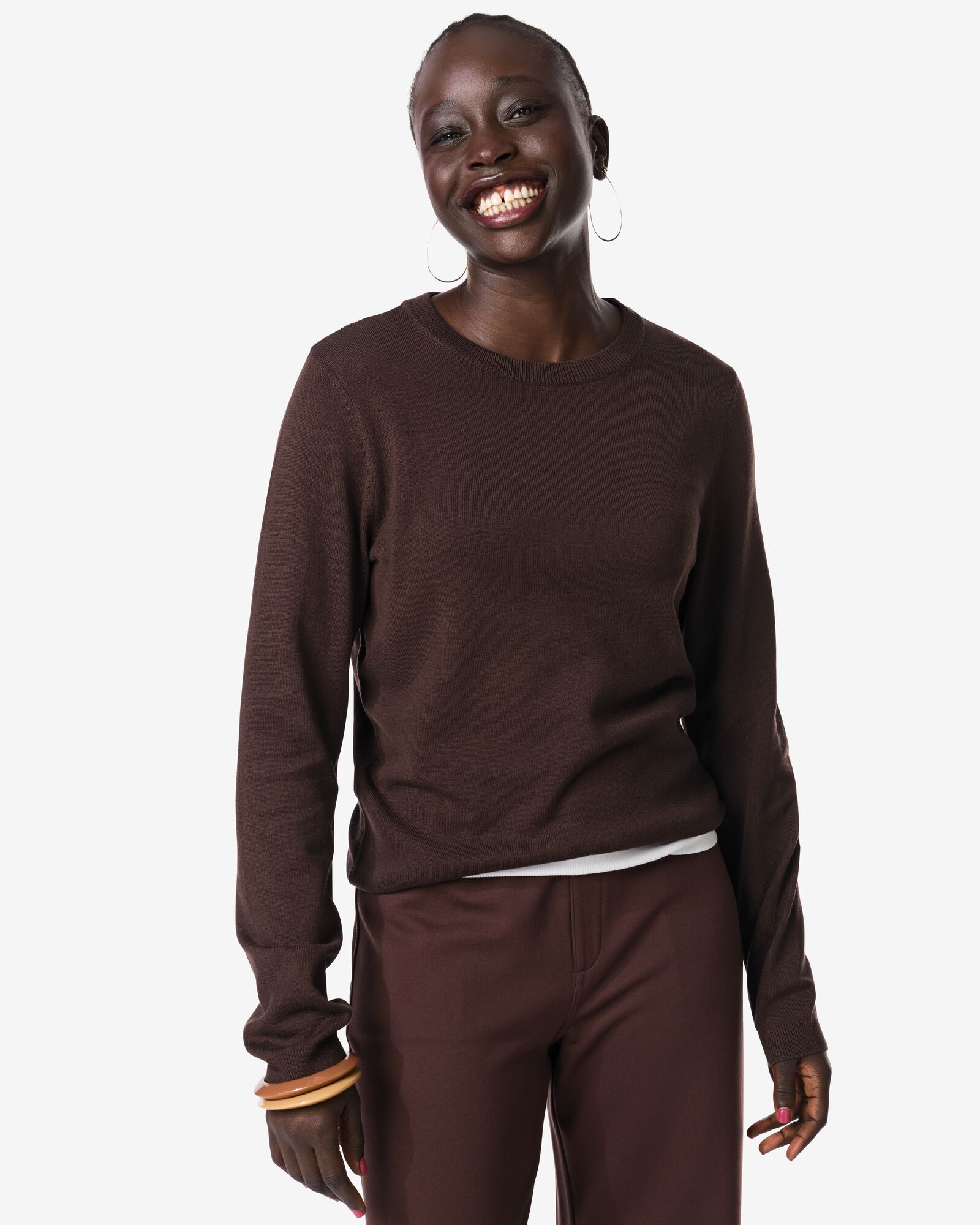 Damenpullover Lila, Feinstrick braun braun - 36207170BROWN - HEMA