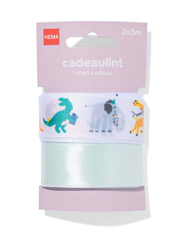 ruban cadeau 3 m animaux de compagnie - 2 pi&egrave;ces	 - 14710317 - HEMA