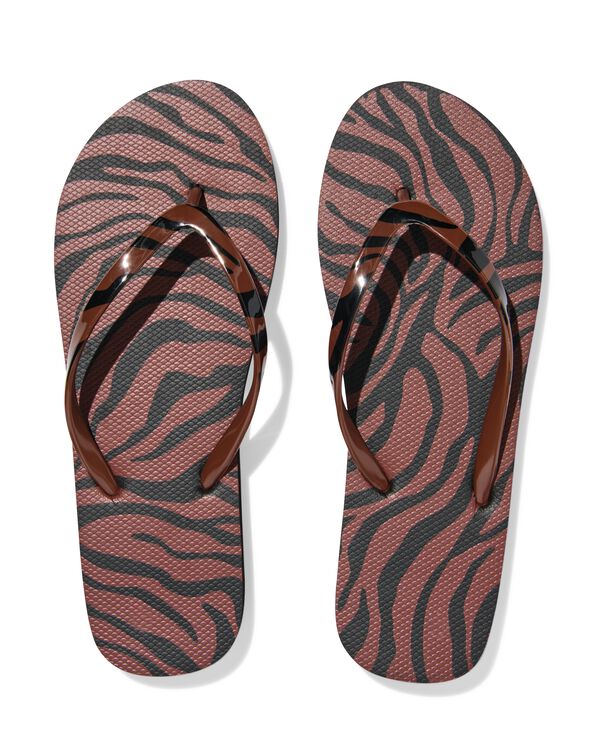 damesteenslippers zebra multi multi - 34800090MULTI - HEMA