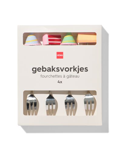 fourchettes &agrave; g&acirc;teau f&ecirc;tes - 4 pi&egrave;ces - 14250316 - HEMA