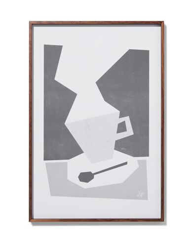 cadre photo 40x60 cm bois massif couleur noyer 40 x 60 bois - 13622045 - HEMA