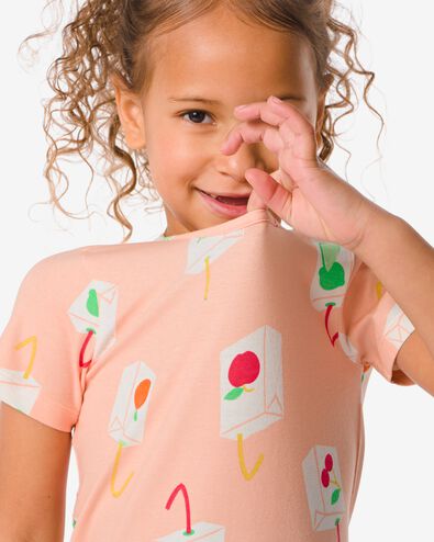 Kinder-T-Shirt, Früchte rosa 98/104 - 30864172 - HEMA