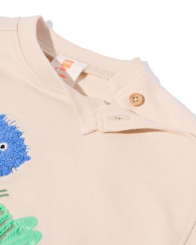 Babypullover aus Sweatstoff mit Tieren ecru ecru - 33183270ECRU - HEMA