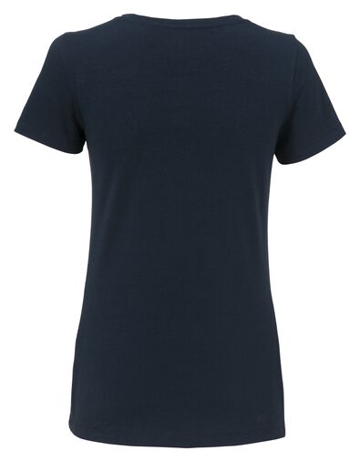 t-shirt femme bleu foncé L - 36398159 - HEMA