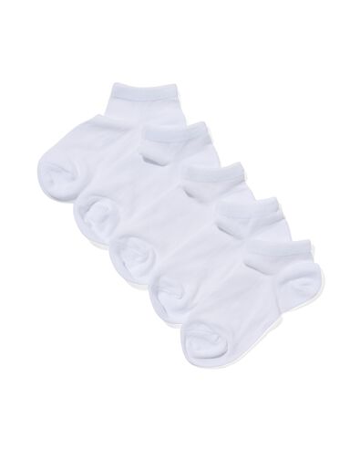 5 paires de socquettes enfant blanc 39/42 - 4379751 - HEMA