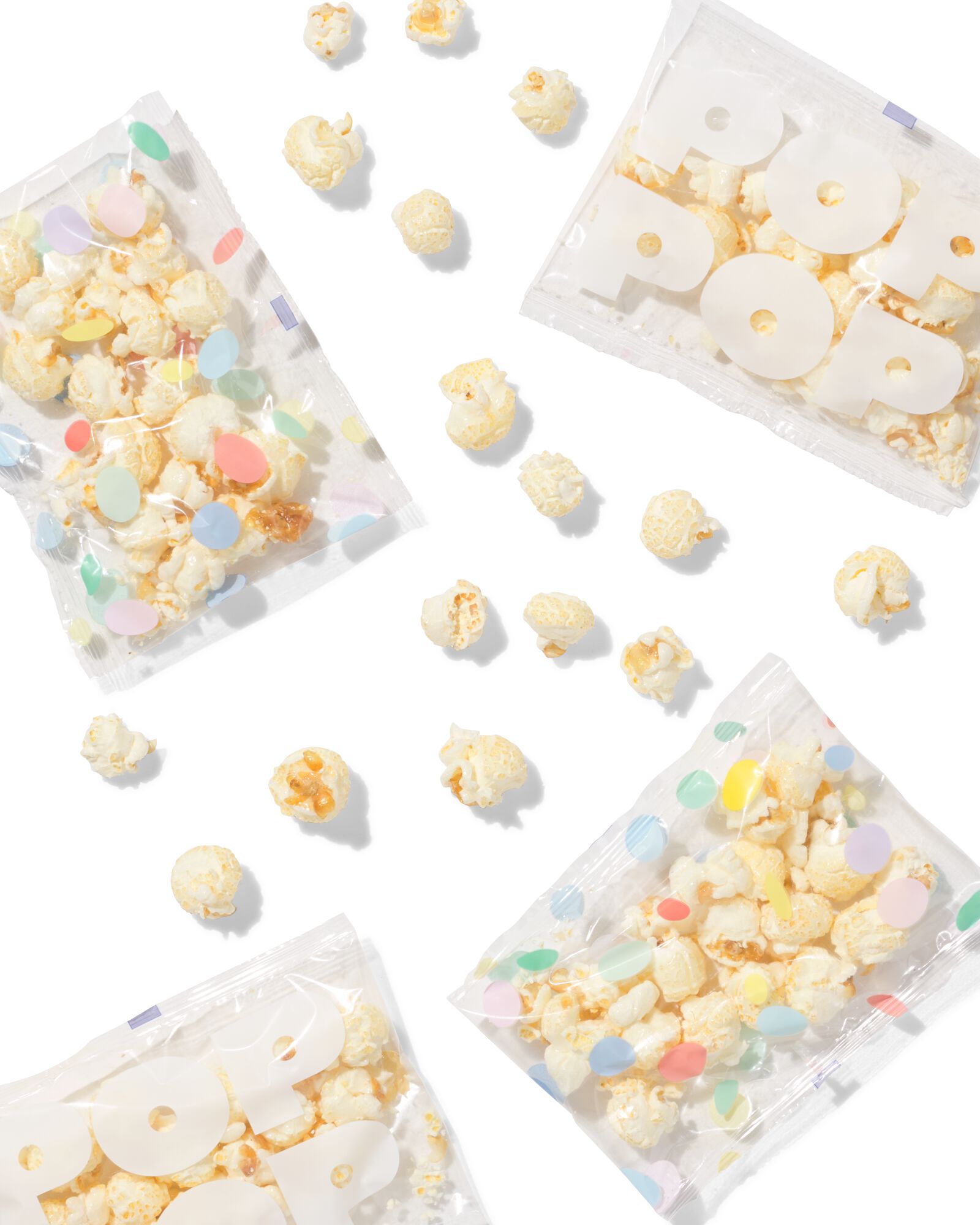 zoete popcorn uitdeelzak - 6 stuks - 10200206 - HEMA
