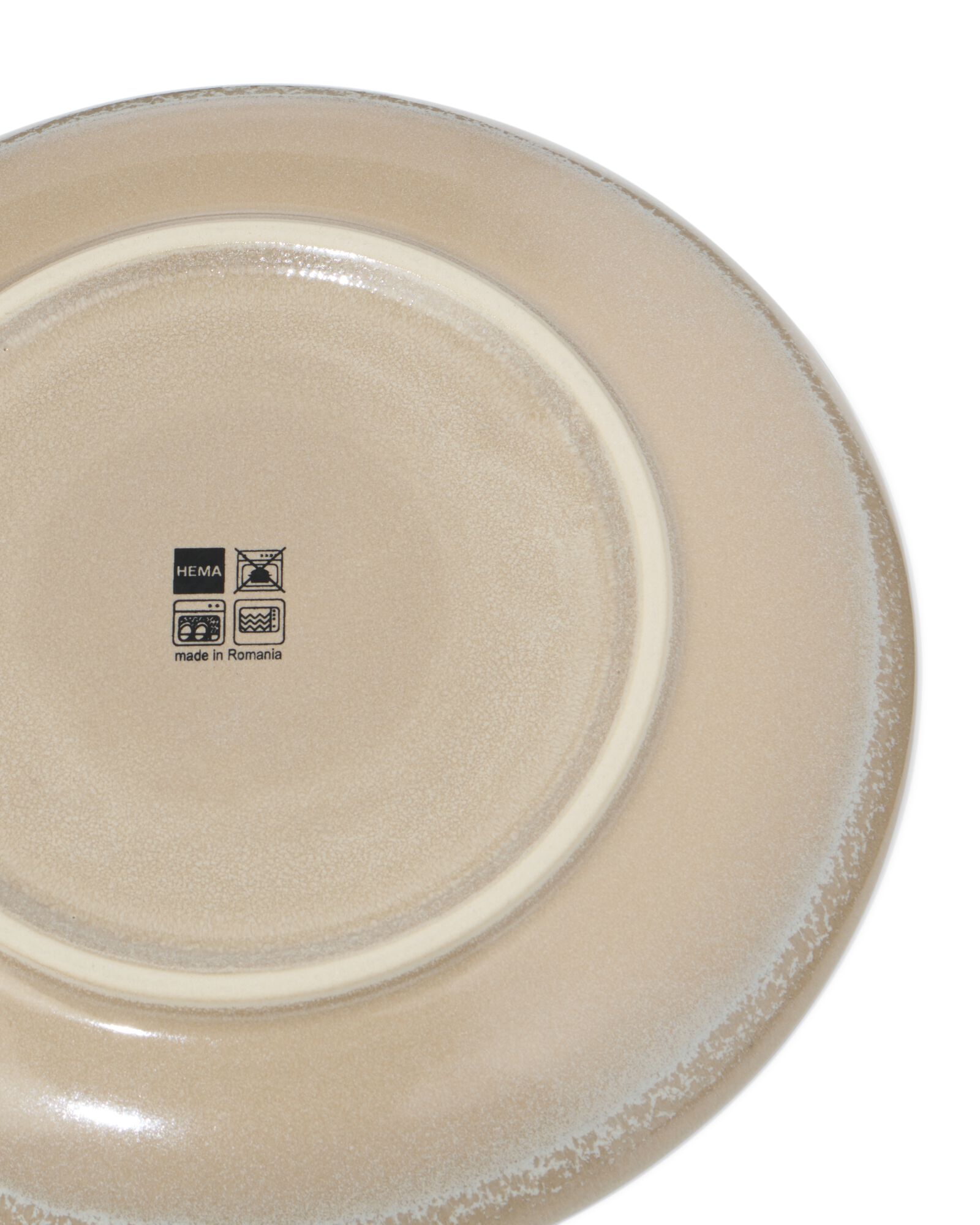 Fr&uuml;hst&uuml;cksteller &Oslash; 21 cm, PUUR, reaktive Glasur, beige - 9650174 - HEMA