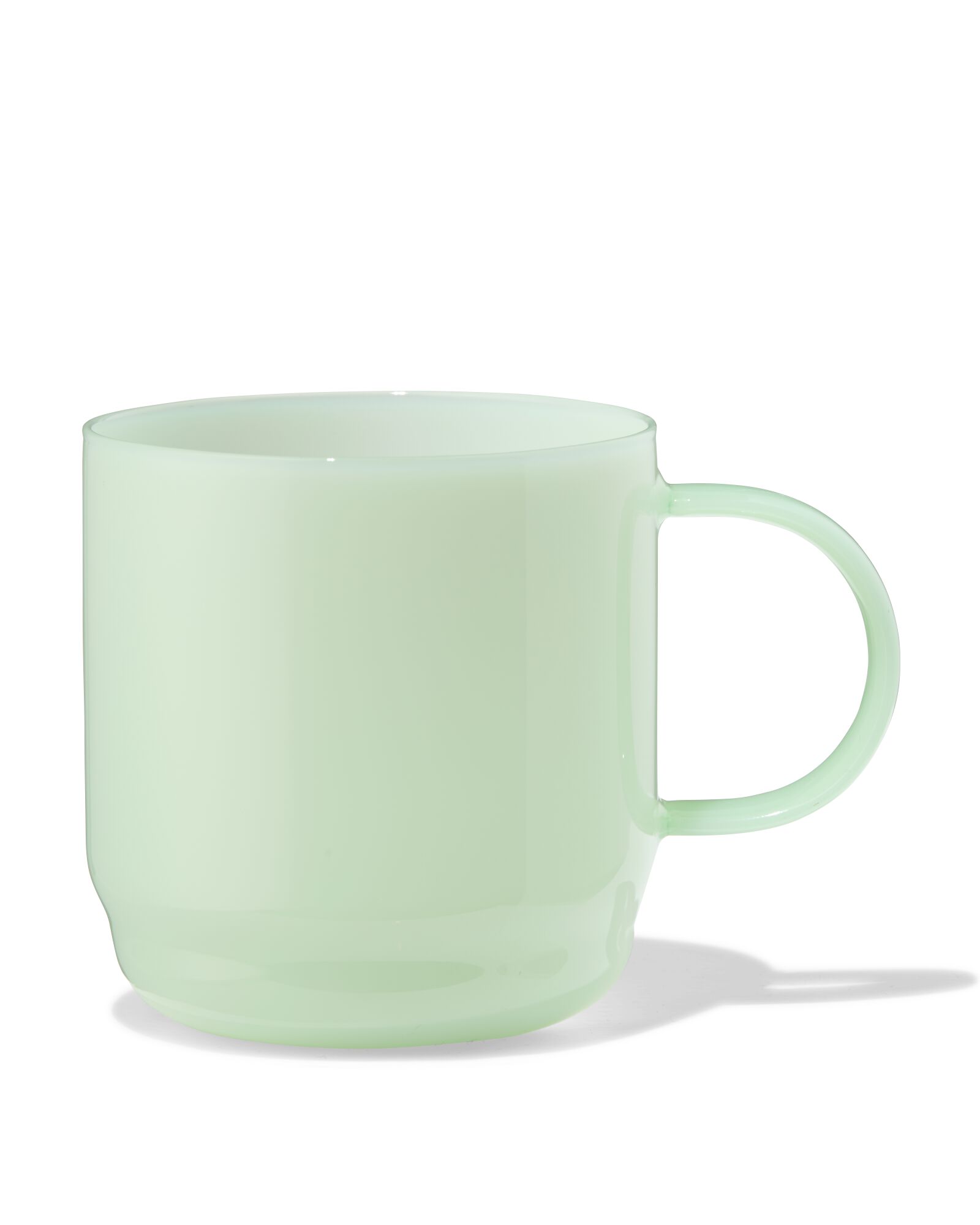 mug &agrave; cappuccino 400ml verre vert - 80660341 - HEMA