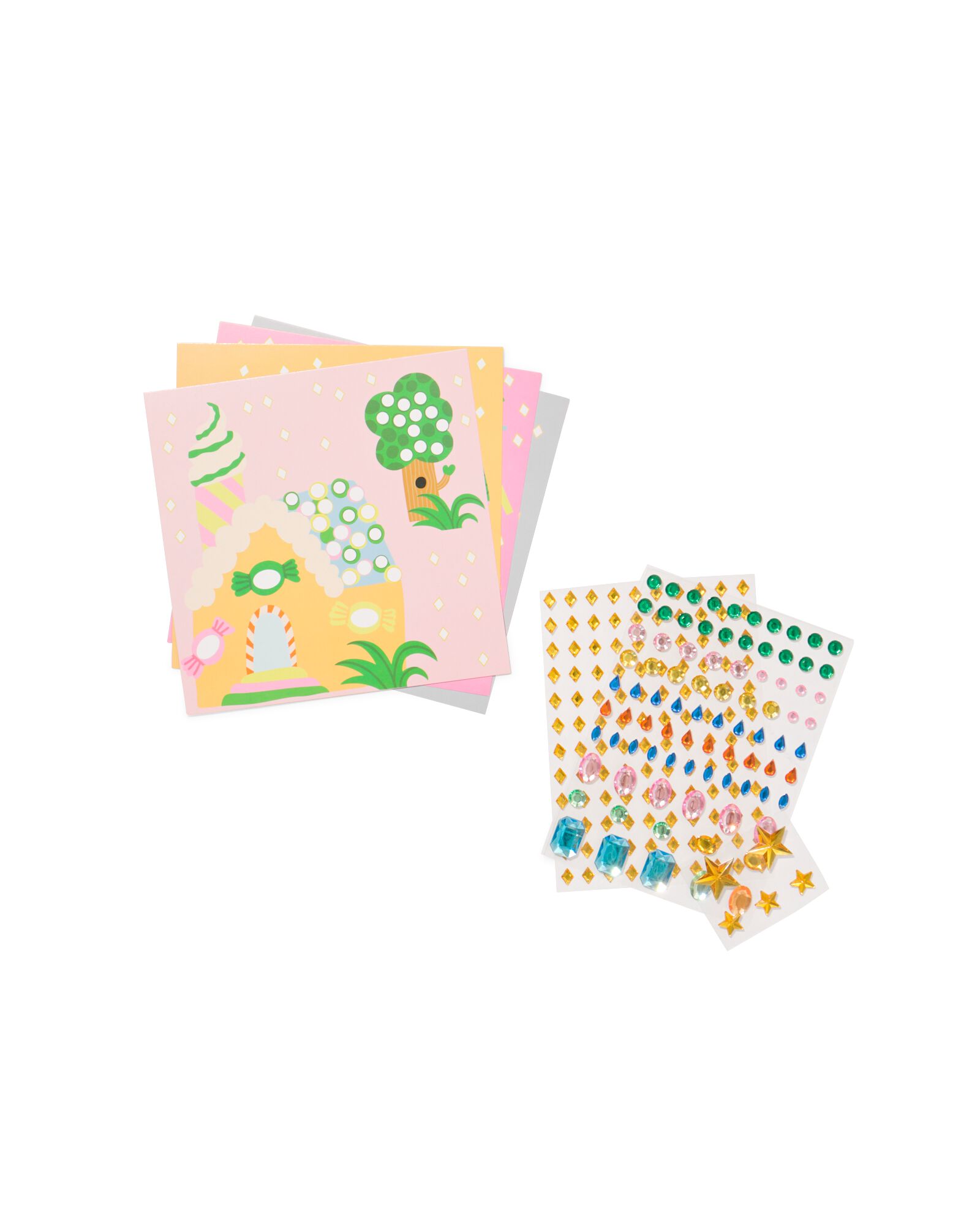 d&eacute;coration de cartes avec pierres pr&eacute;cieuses - 15900516 - HEMA