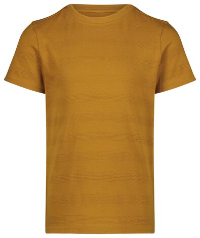 kinder t-shirt structuur bruin - 1000023072 - HEMA