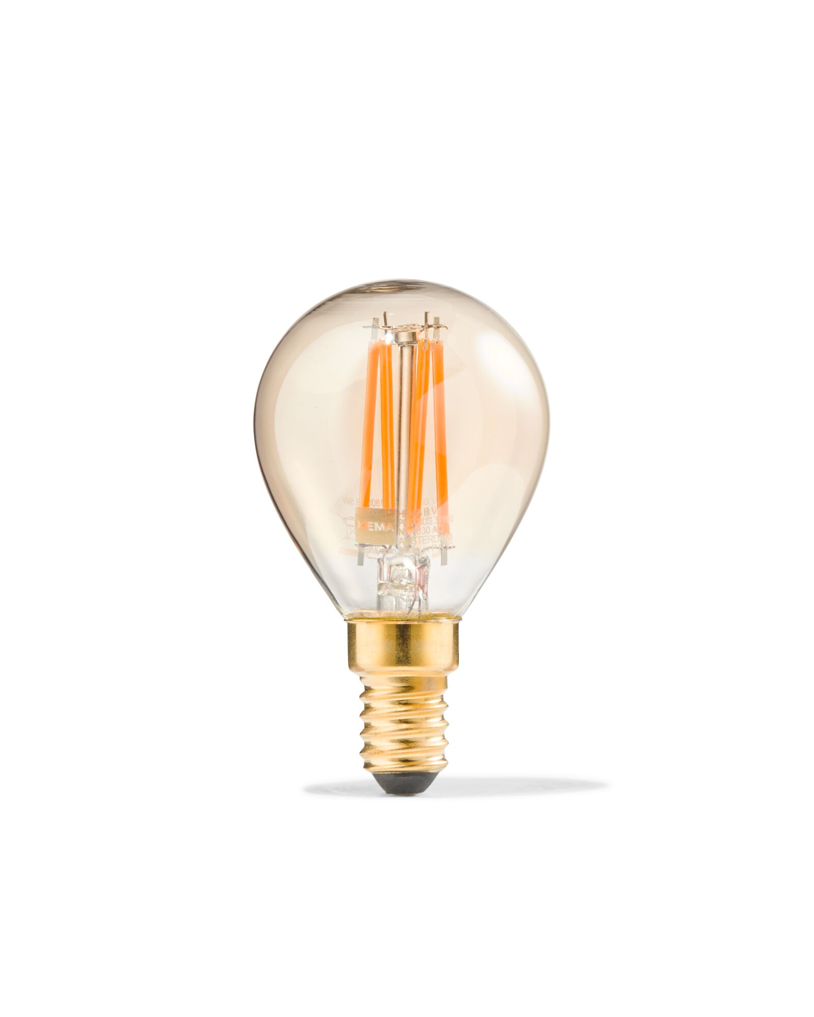 led kogel goud E14 3.5W 200lm - 20070043 - HEMA