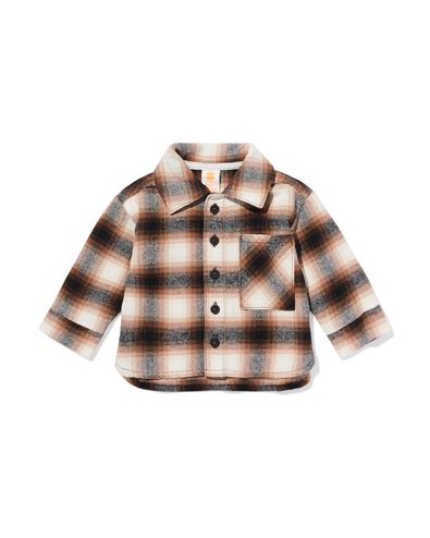 chemise b&eacute;b&eacute; carreaux marron - 33173370BROWN - HEMA