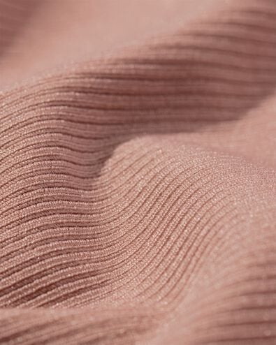 string femme taille haute microfibre côtelé confort ultime marron clair marron clair - 19640645LIGHTBROWN - HEMA