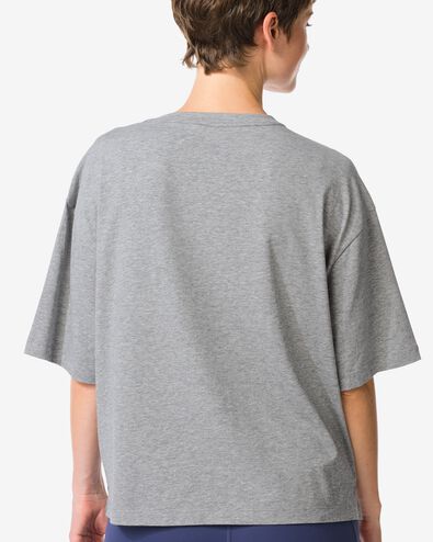Oversize-Damen-T-Shirt dunkelgrau dunkelgrau - 36050205DARKGREY - HEMA