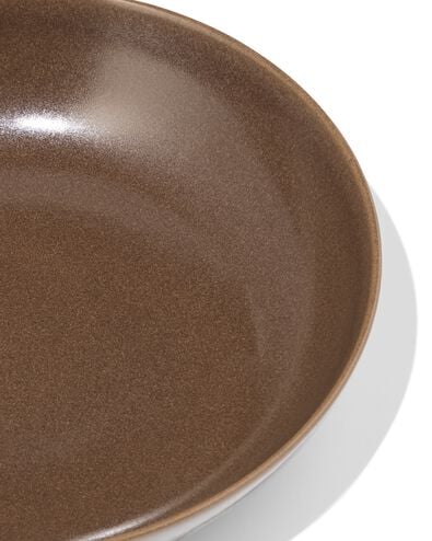 assiette profonde PUUR marron fonc&eacute; - 9650401 - HEMA