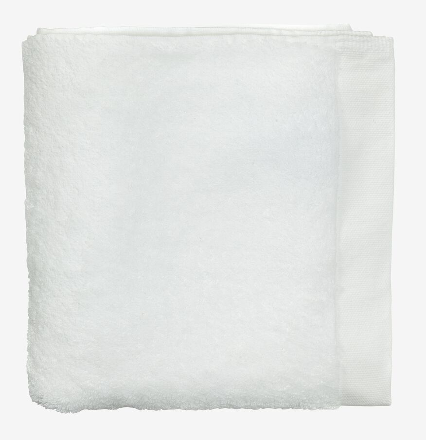 serviette de bain-50x100 cm-hôtel extra doux-blanc uni blanc serviette 50 x 100 - 5240070 - HEMA